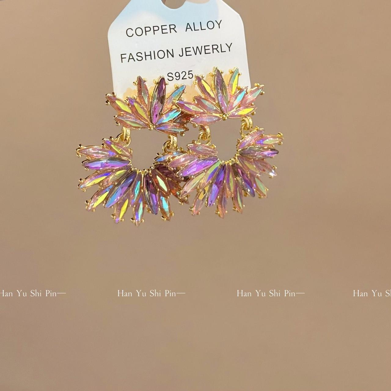 Aurora Crystal Bloom Earrings