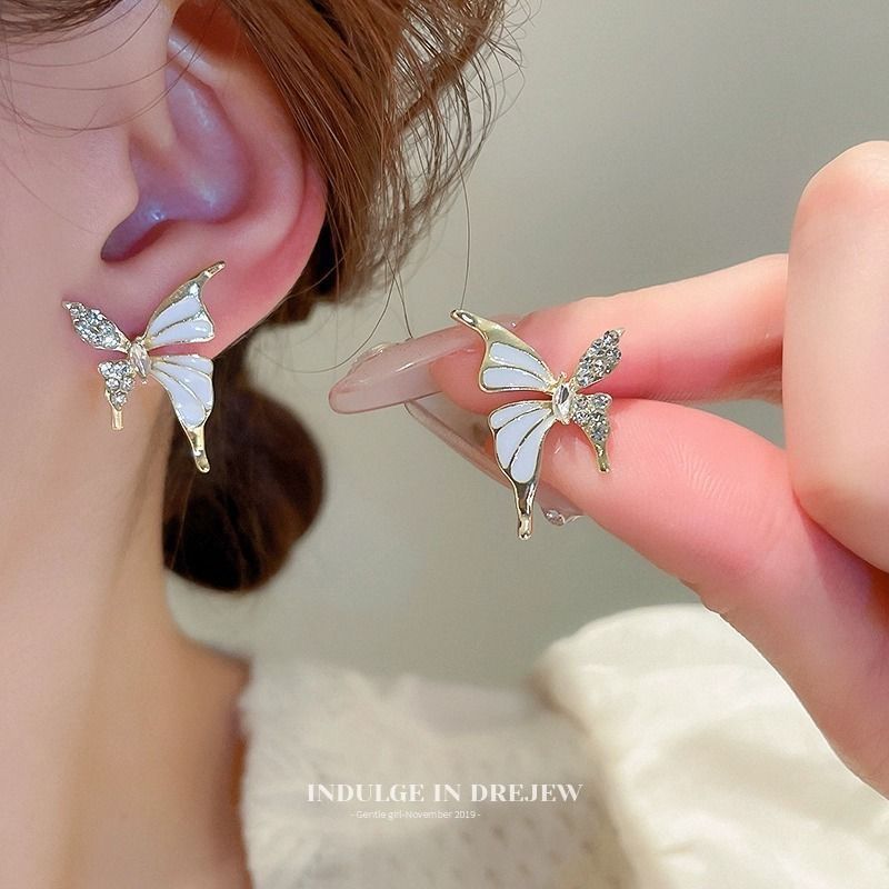 Golden Butterfly Grace Earrings