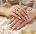 Pink Gemstone Nails
