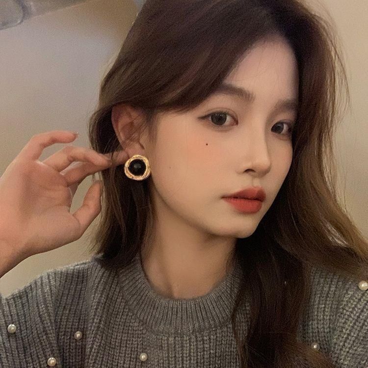 Midnight Luxe Statement Stud Earrings