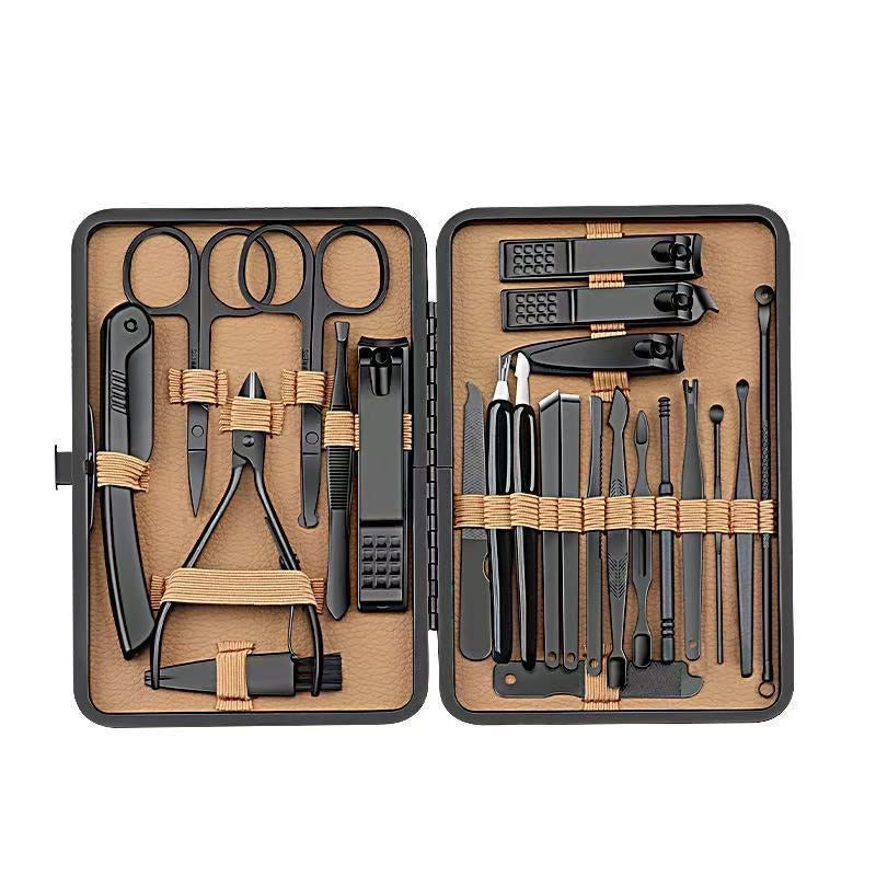 Premium 24-in-1 Professional Manicure & Pedicure Grooming Kit