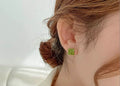 Emerald Geo Earrings