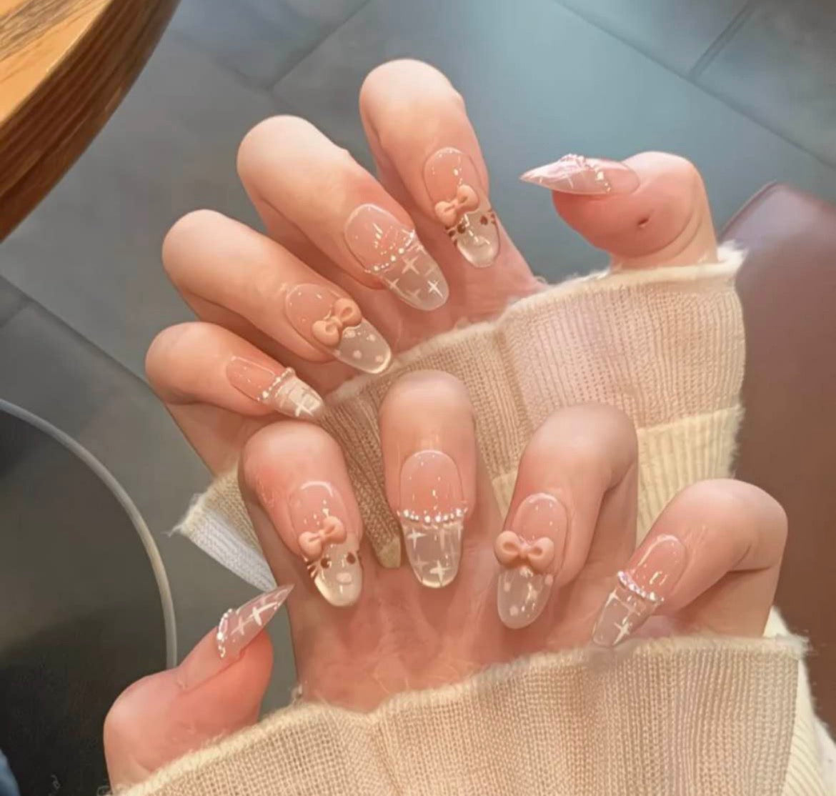 Kitty French Nail