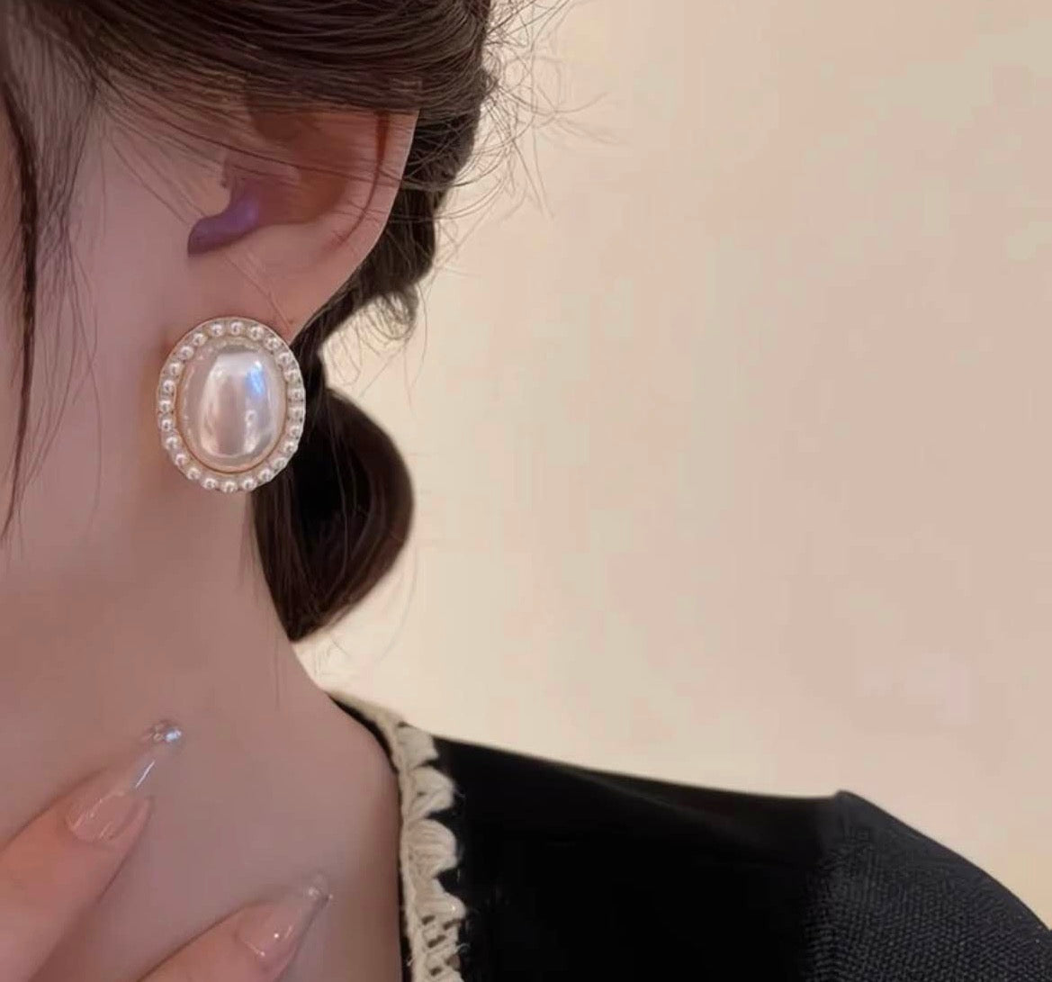 Victorian Oval Medallion Earrings