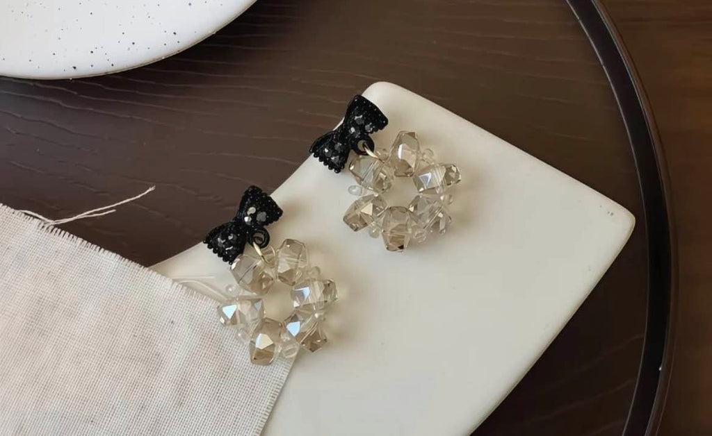 Midnight Ribbon Earrings