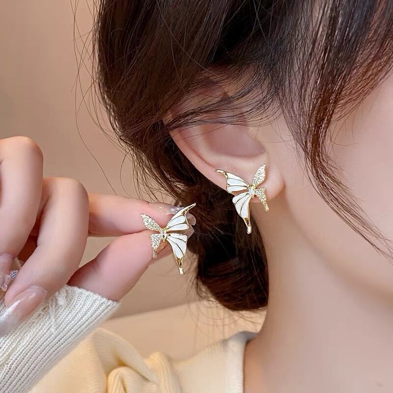 Golden Butterfly Grace Earrings