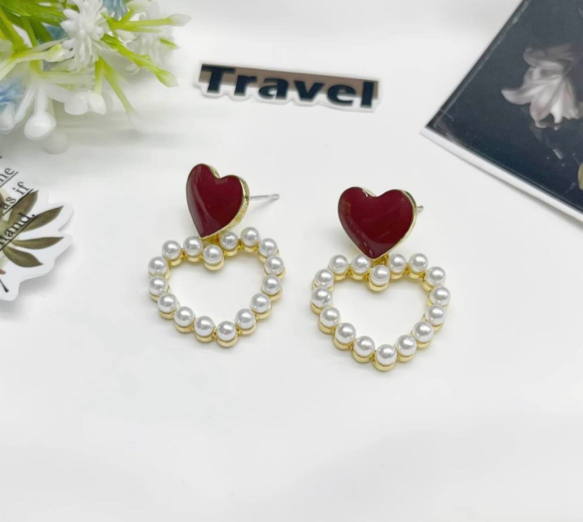 Everlasting Love Pearl Earrings