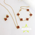 Crimson Clover Luxury Jewelry Set