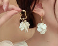 Abstract Lily Petal Earrings