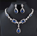 Royal Sapphire Crystal Necklace